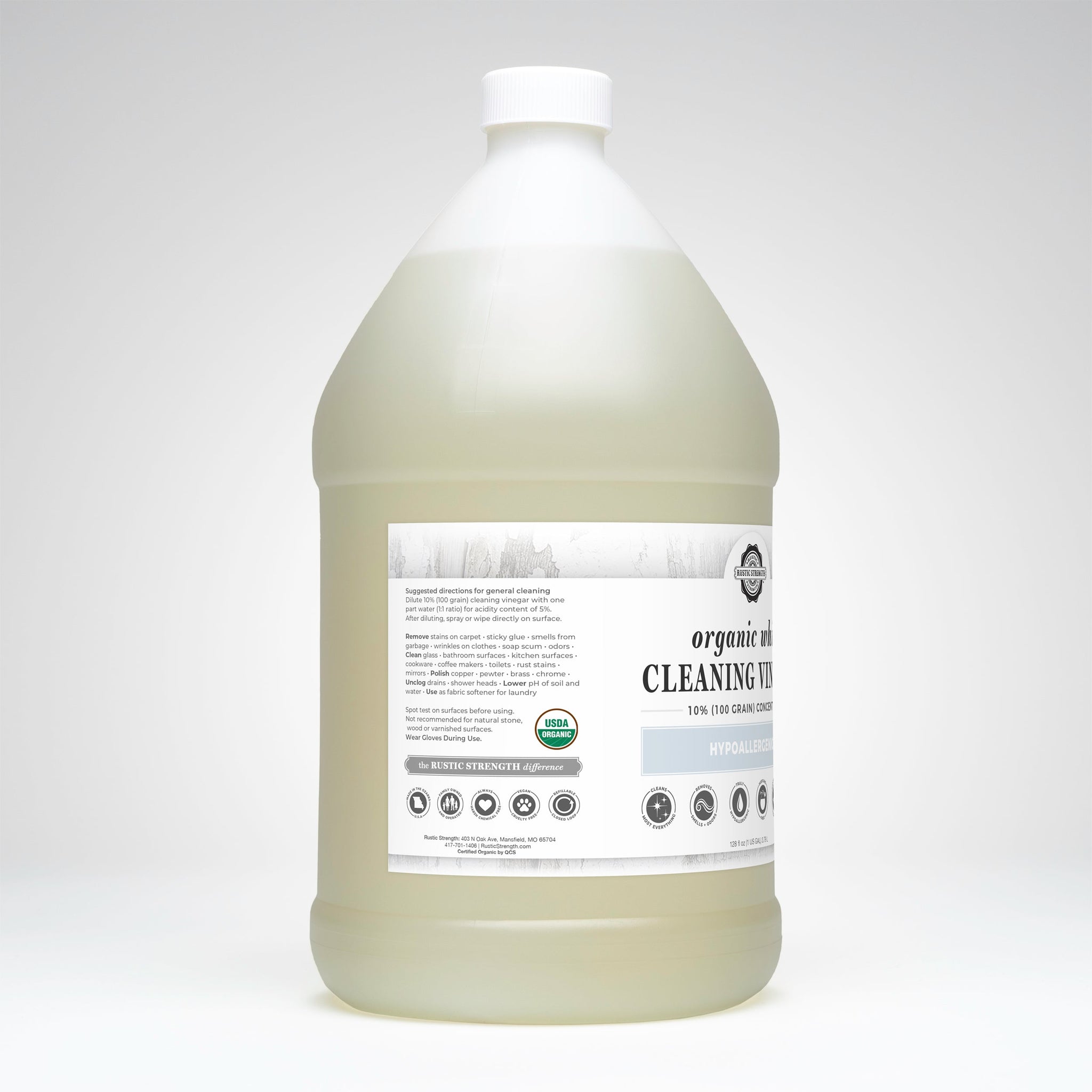 White Cleaning Vinegar Concentrate | 10% (100 grain)