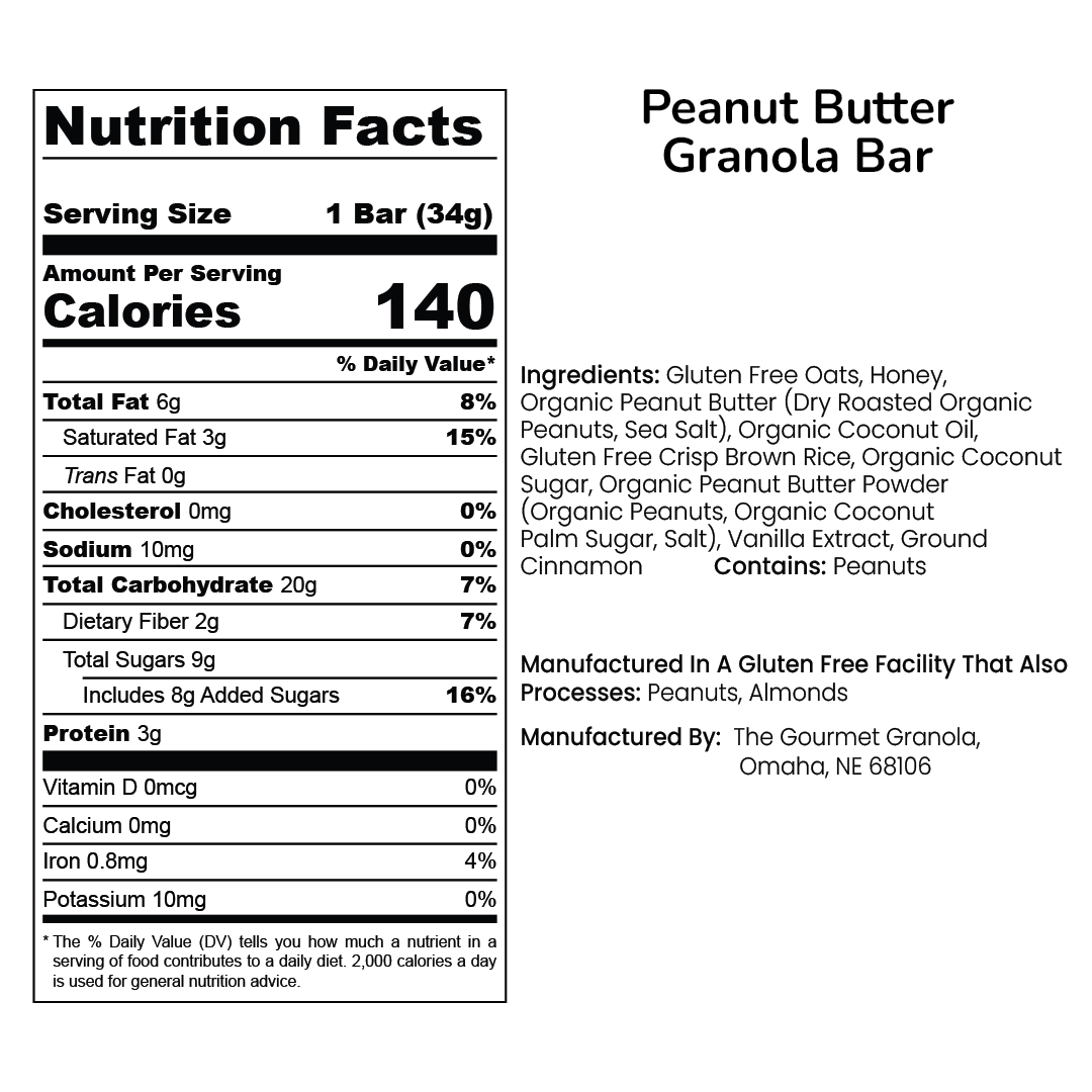 Peanut Butter Granola Bars