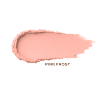 A stroke of "Pink Frost" lipstick shows its creamy texture and color.
