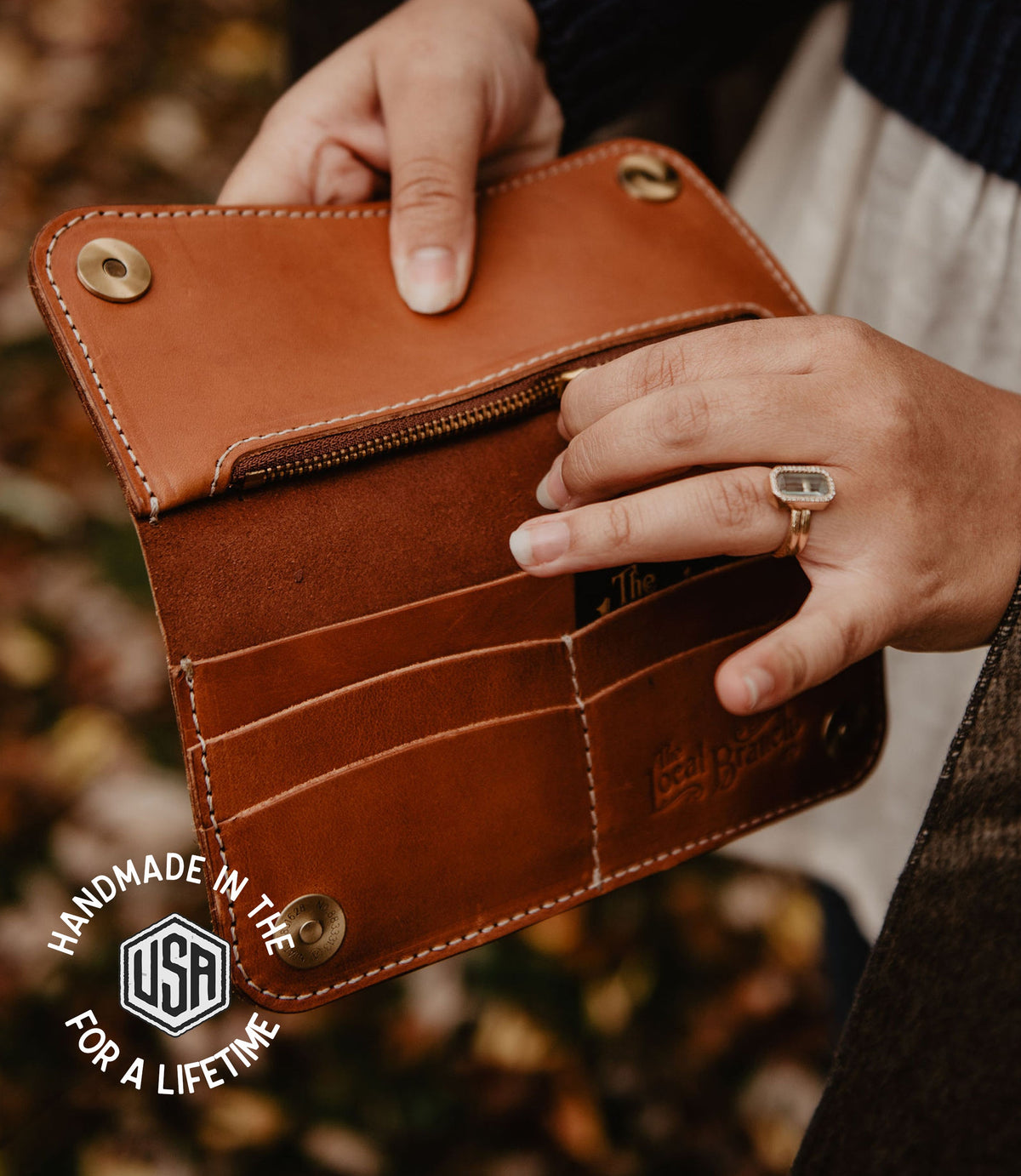 Leather Pocketbook Wallet
