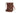 A brown leather crossbody bag with a gold clasp sits on a white background.
