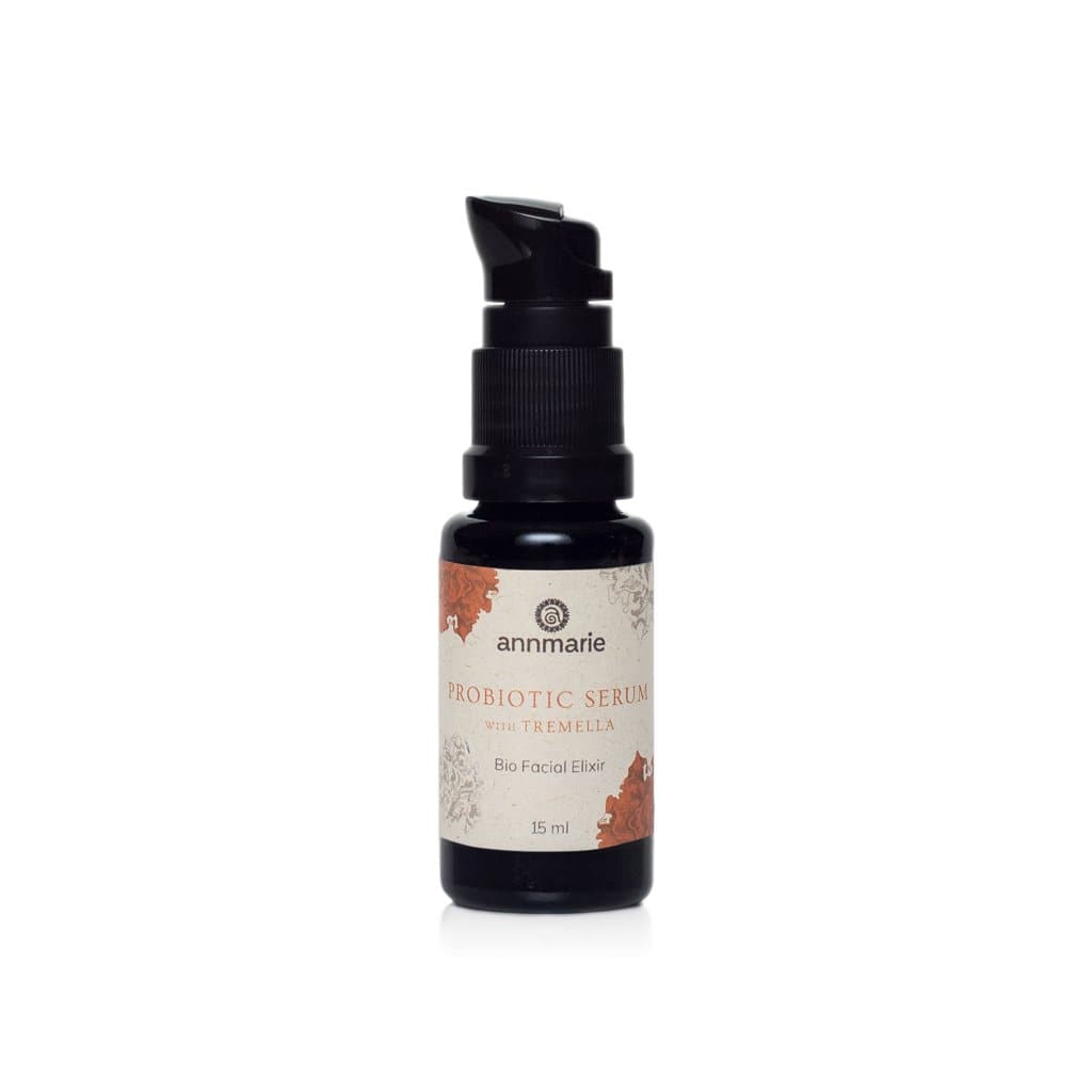 Annmarie Probiotic Serum with Tremella, a Bio Facial Elixir in a 15ml bottle, promises radiant skin.
