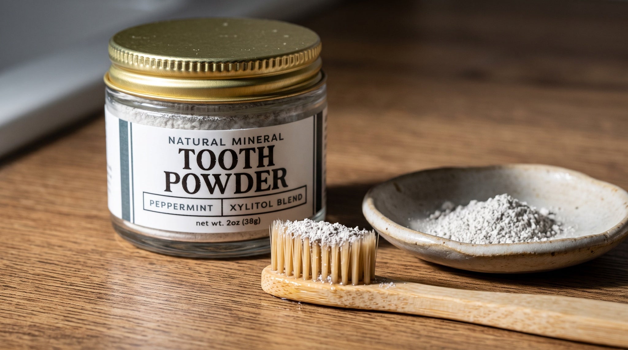 Remineralizing Tooth Powder with Hydroxyapatite + Xylitol