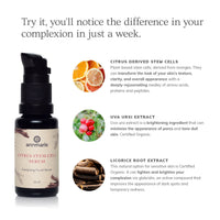 Annmarie Citrus Stem Cell Serum promises to energize and improve complexion.
