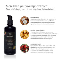 Annmarie Phytutrient Cleanser presents its activated facial cream with natural ingredients like coconut oil, mango seed butter, and apple extract for a nourished and moisturized complexion.
