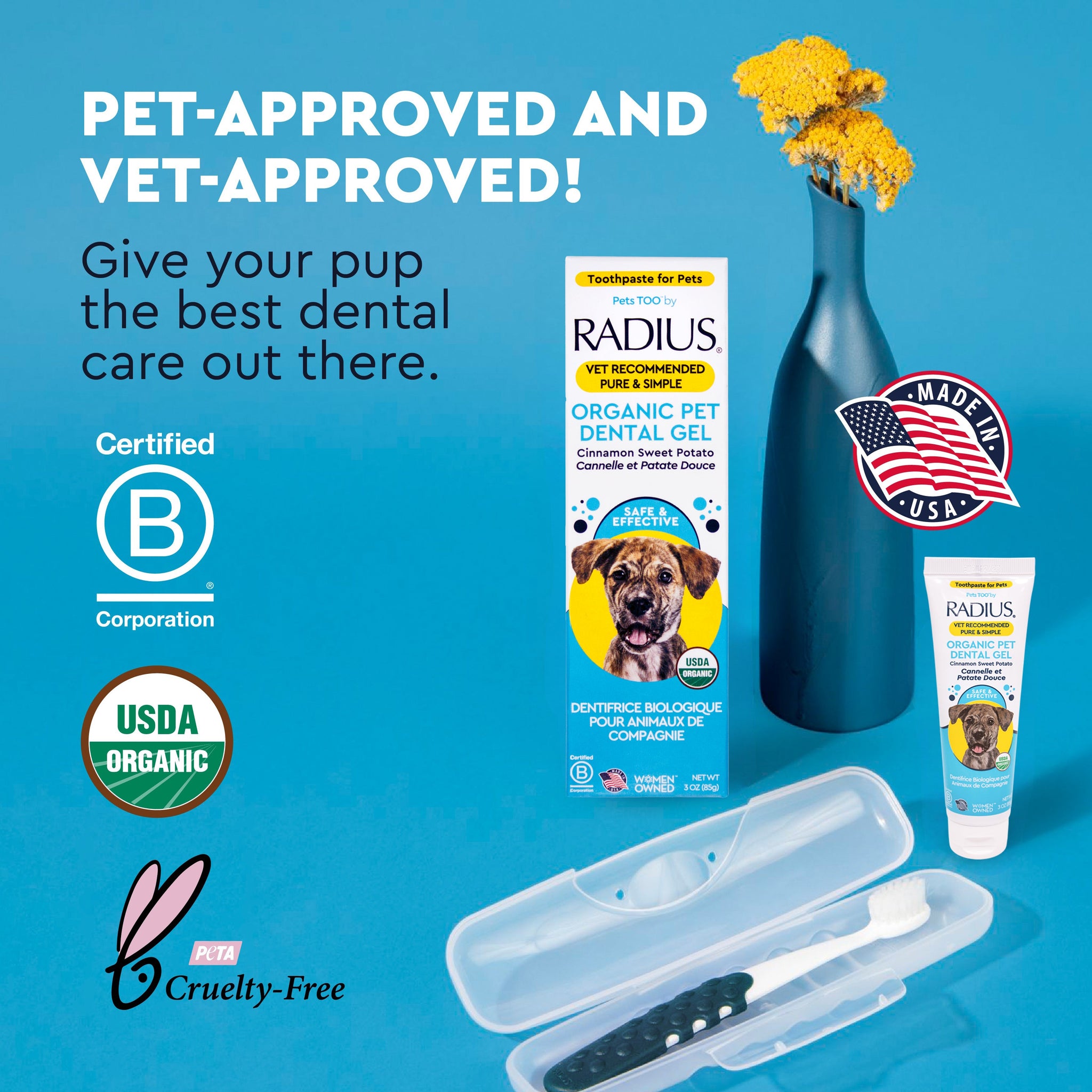 Organic Canine Dental Kit with FREE Critter Case