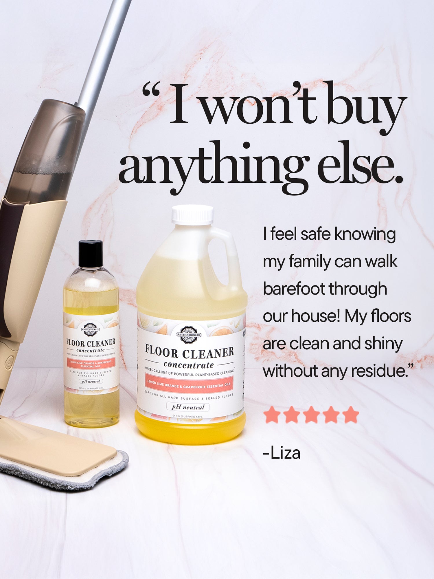 Floor Cleaner Concentrate | Lemon, Lime, Orange & Grapefruit