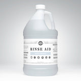 Rustic Strength Rinse Aid in a gallon jug promises hypoallergenic, spot-free, sparkling dishes, and eco-friendly biodegradability.
