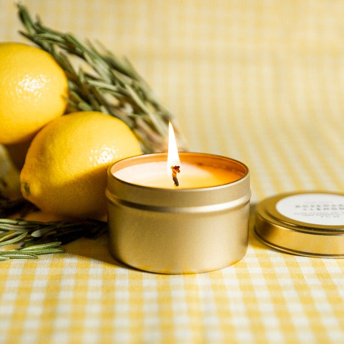 Rosemary + Lemon  Soy Wax Candle