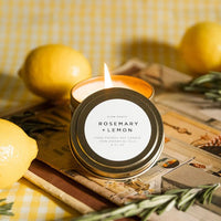 Rosemary + Lemon  Soy Wax Candle