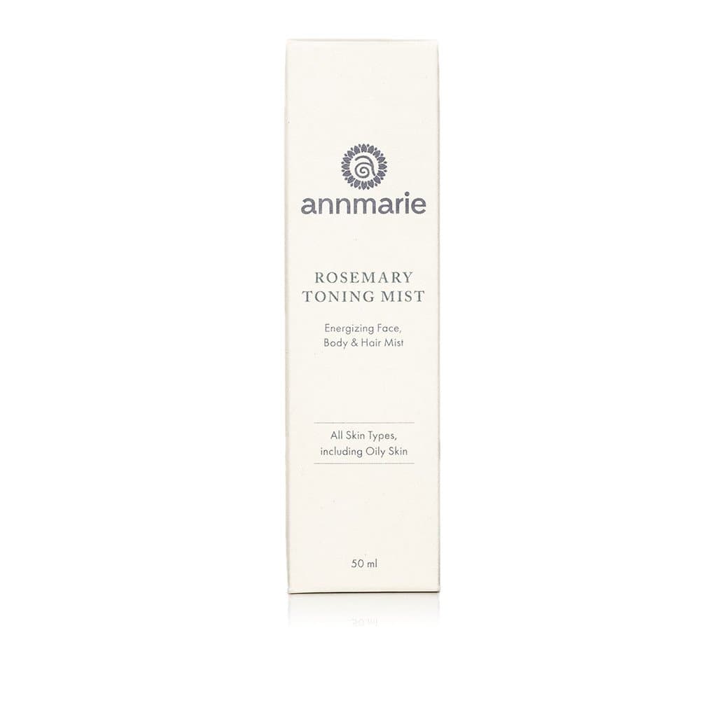 Annmarie's Rosemary Toning Mist for face, body, and hair promises to energize all skin types, including oily skin.
