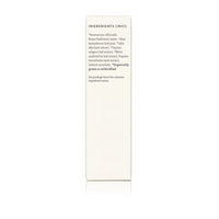 A product package lists organic and wildcrafted ingredients, including rosemary, aloe vera, and willow bark.

