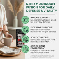 Master Mushrooms Blend, 110 servings – Immune Boosting Adaptogenic Mushrooms