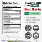 Master Mushrooms Blend, 110 servings – Immune Boosting Adaptogenic Mushrooms