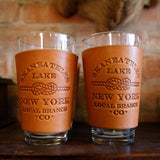 Leather Pint Glass