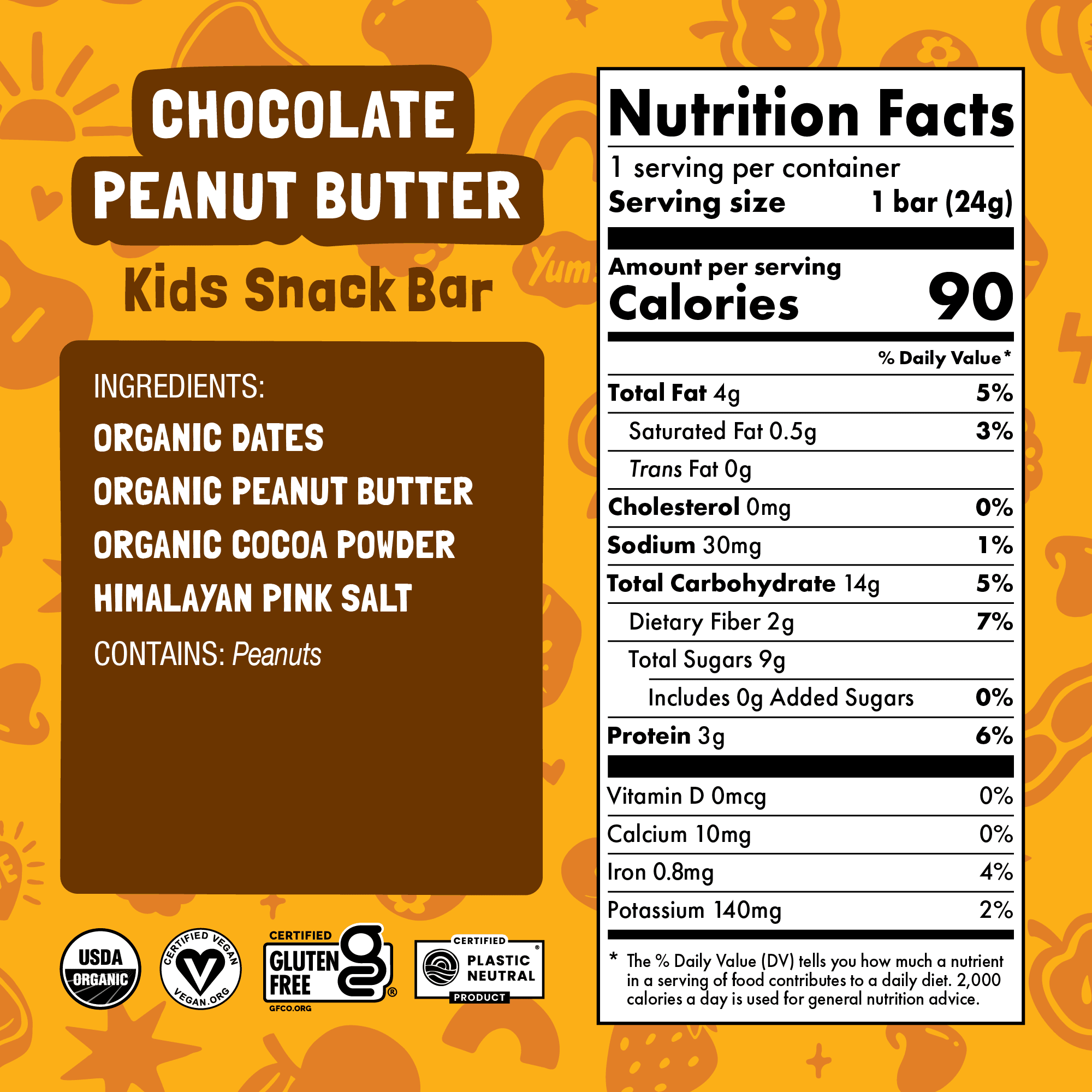 Chocolate Peanut Butter Kids Bar