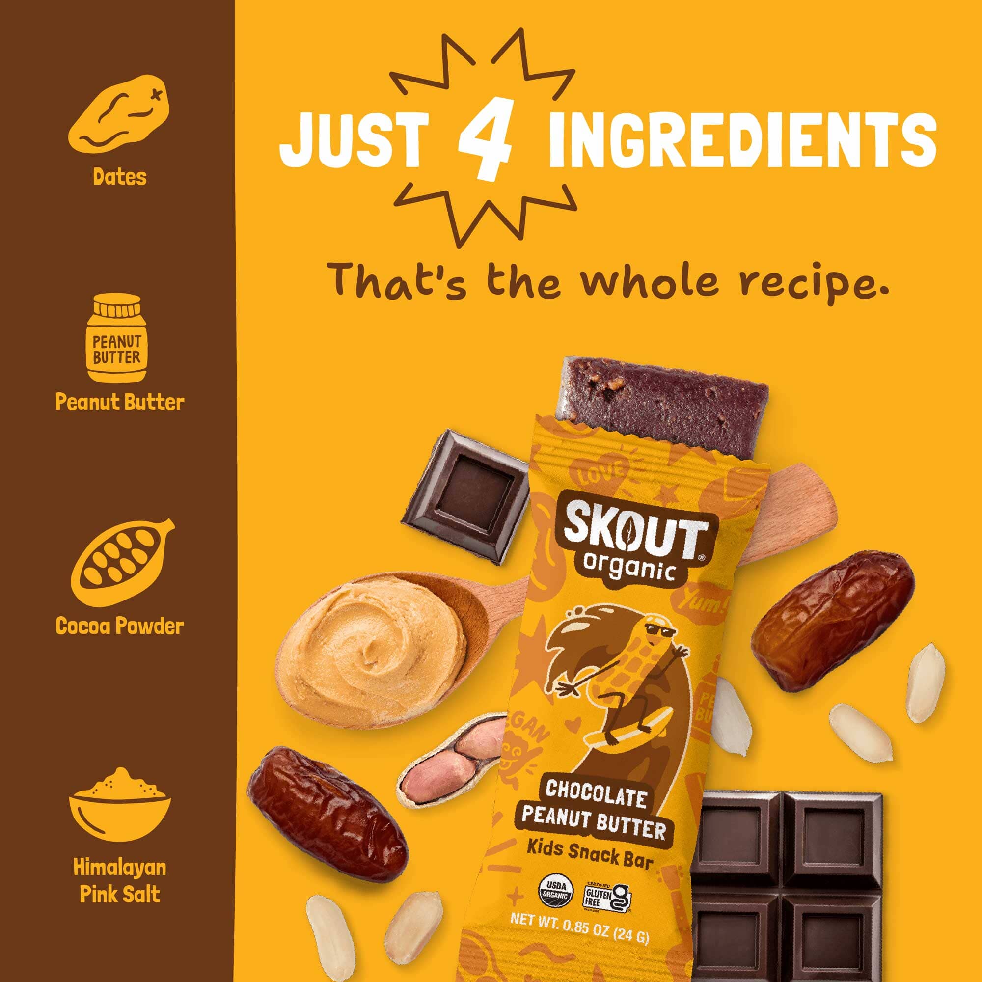 Chocolate Peanut Butter Kids Bar
