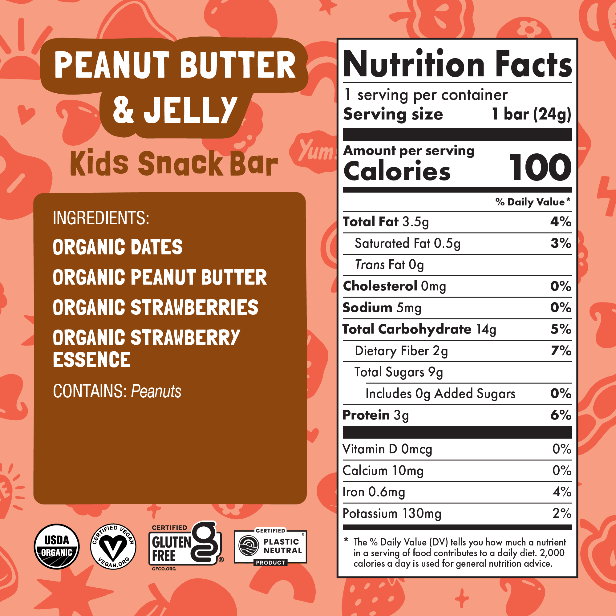 Peanut Butter & Jelly Kids Bar