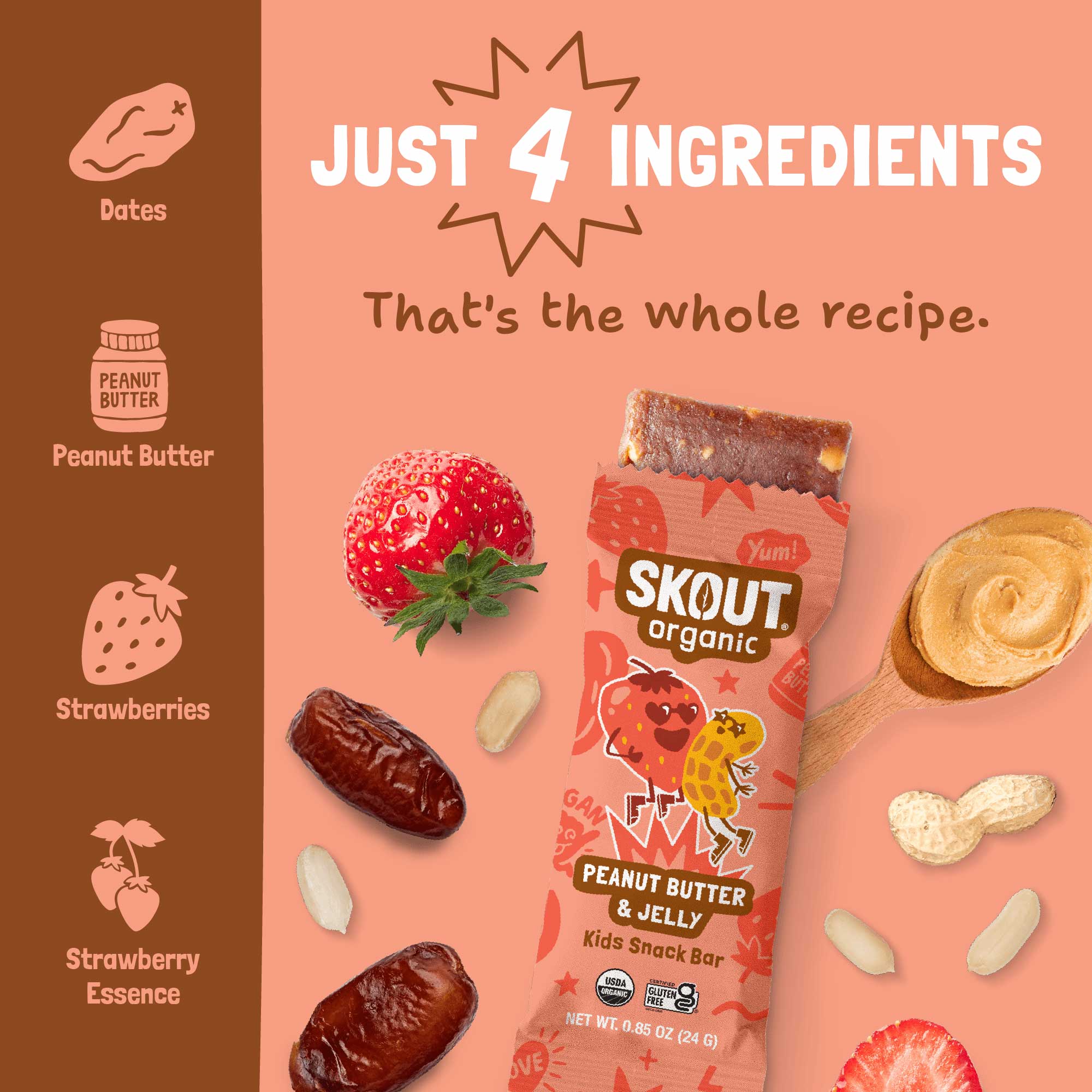 Peanut Butter & Jelly Kids Bar