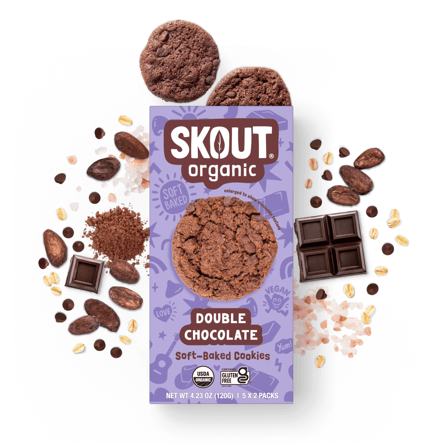 Double Chocolate Soft Baked Cookies