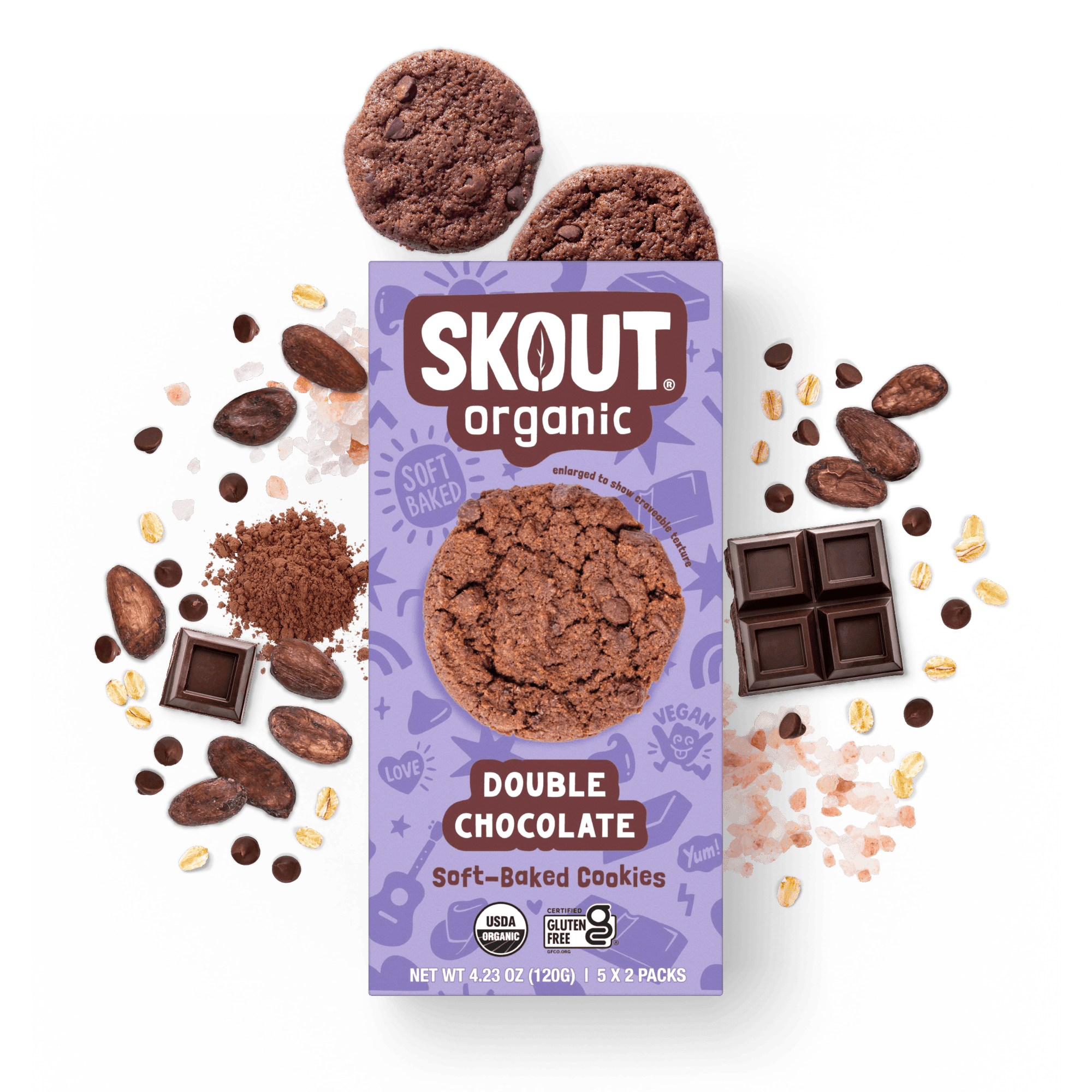 Double Chocolate Soft Baked Cookies