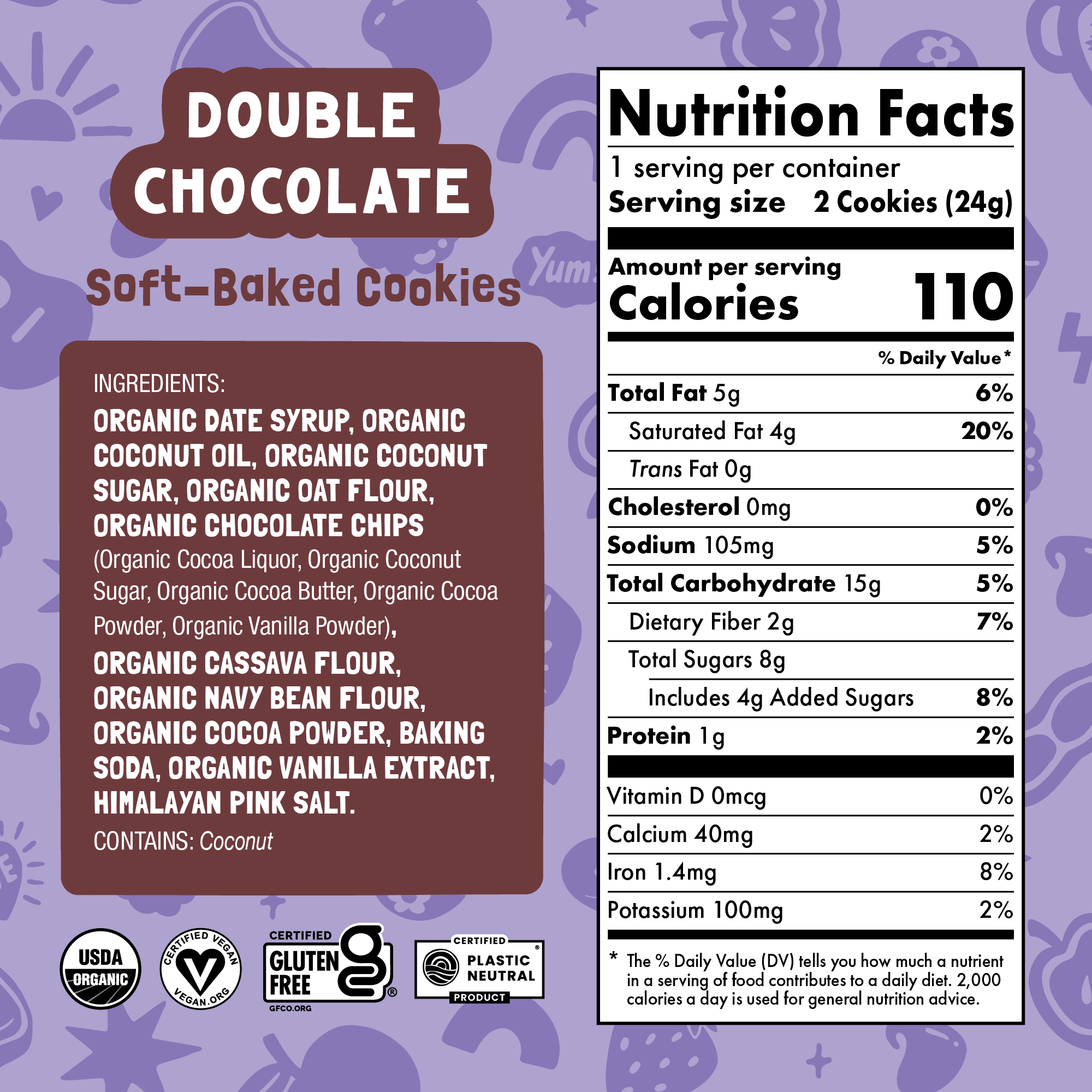 Double Chocolate Soft Baked Cookies