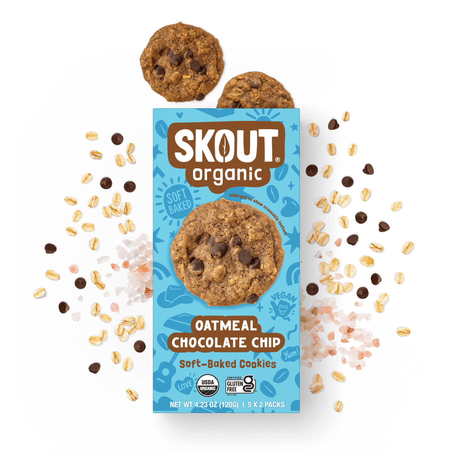 Oatmeal Chocolate Chip Soft Baked Cookies