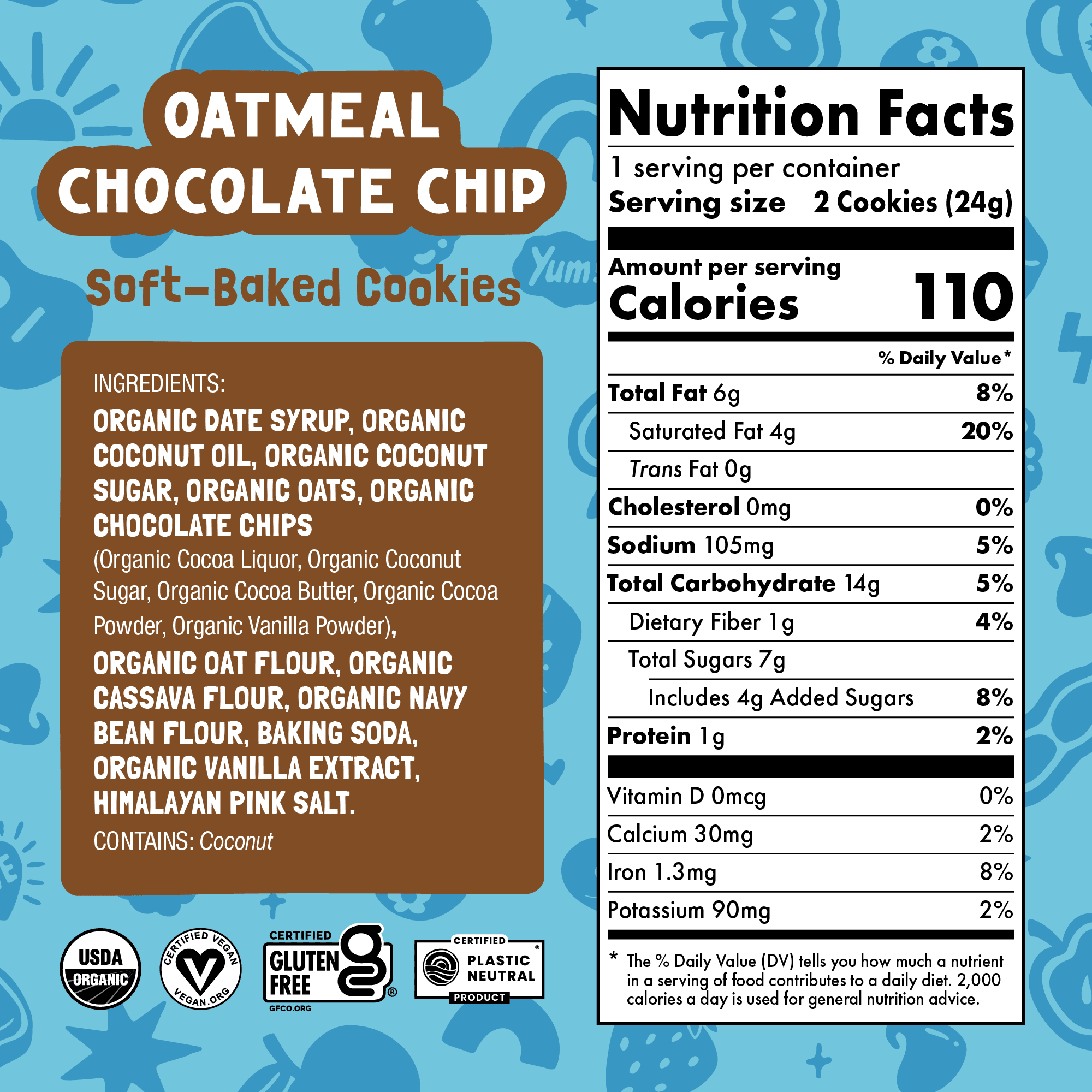 Oatmeal Chocolate Chip Soft Baked Cookies