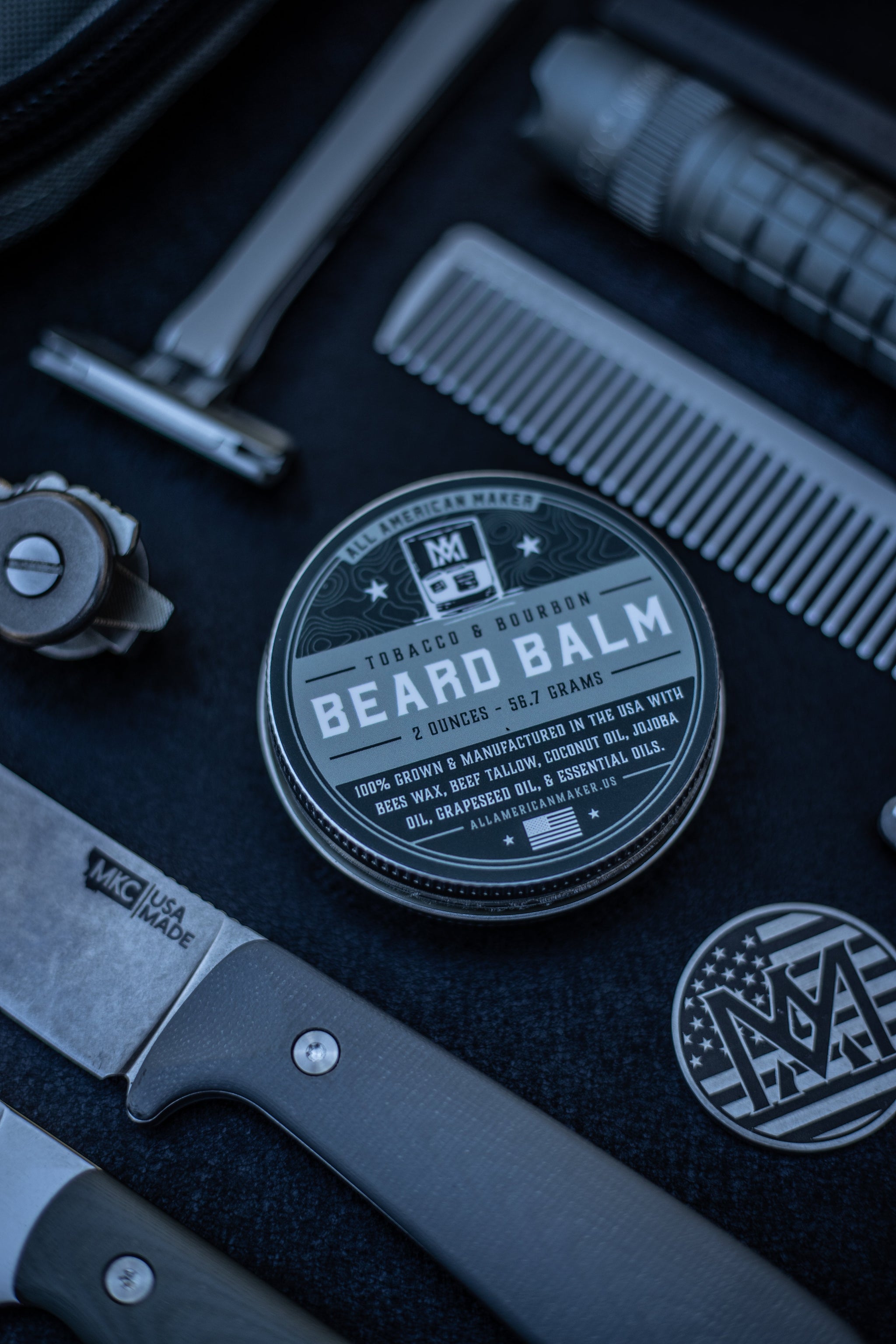 Tobacco & Bourbon:  Beard Balm
