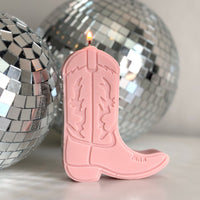 cowboy boot shape candles