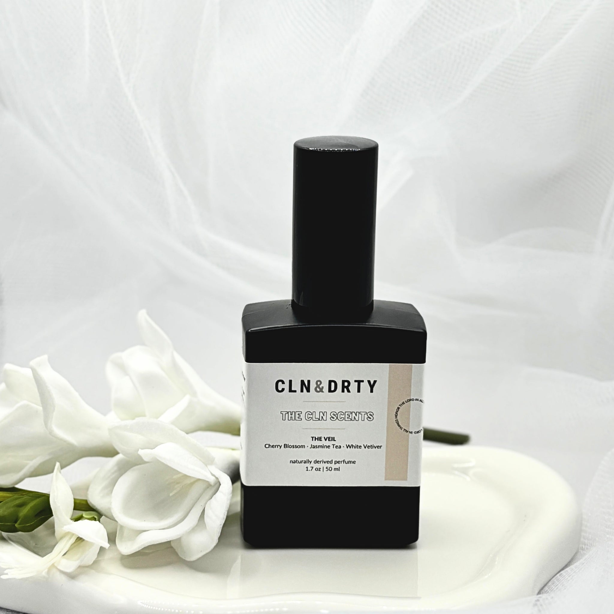 The Veil – Naturally-Derived Perfume (Cherry Blossom • Jasmine Tea • White Vetiver)