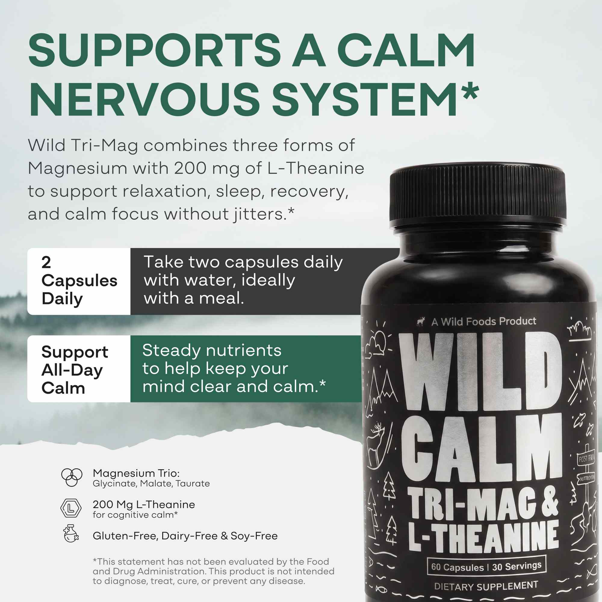 Wild Triple-Magnesium Complex & L Theanine
