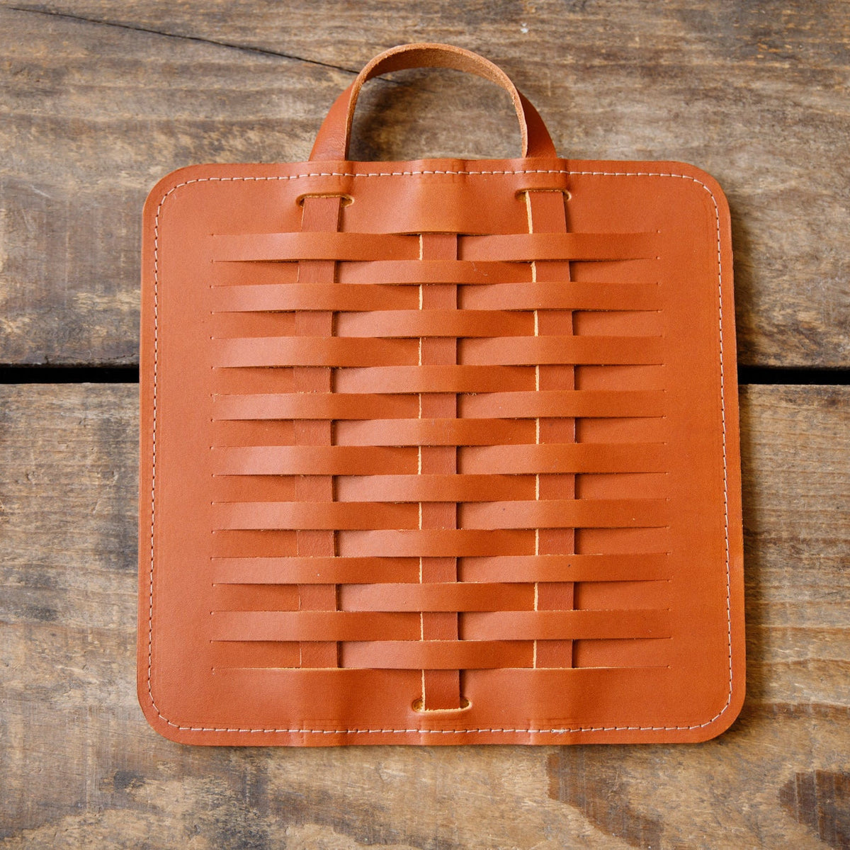 Woven Leather Trivet