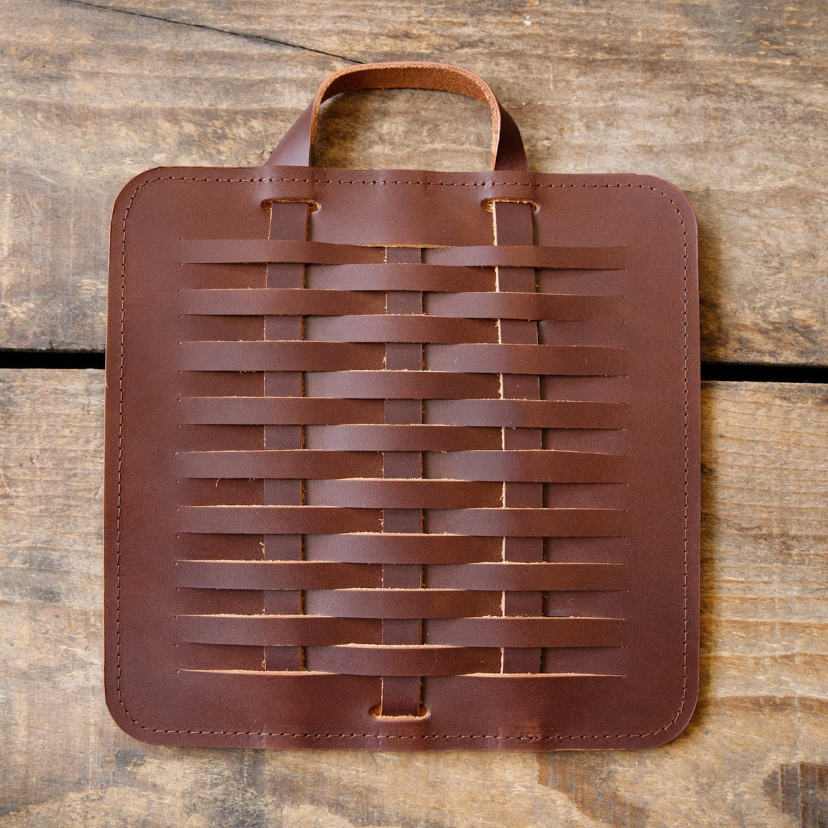 Woven Leather Trivet
