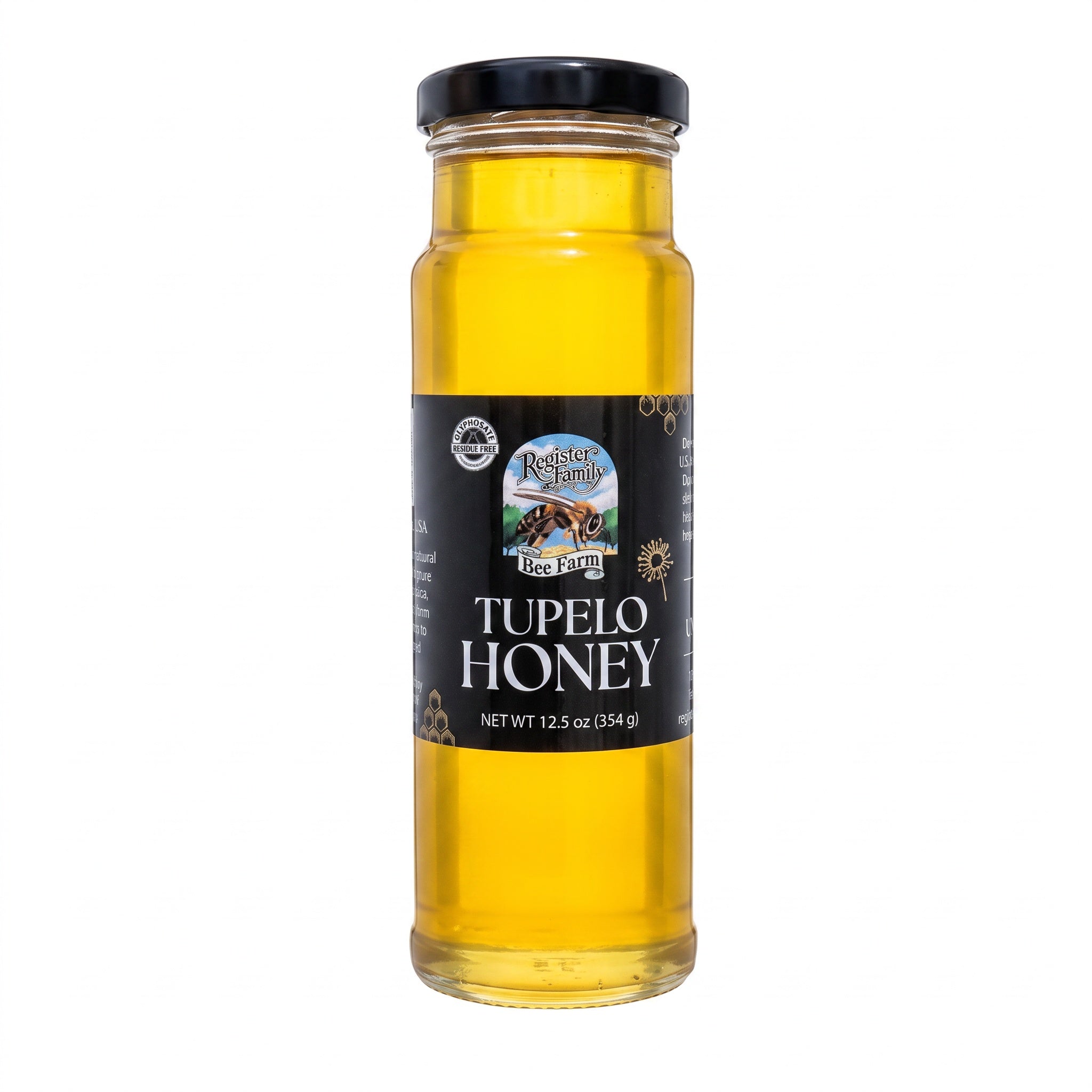 Raw Tupelo Honey Glass Jar