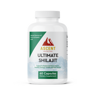 Ascent Nutrition presents Ultimate Shilajit capsules, a natural dietary supplement supporting balanced electrolytes, healthy energy, and gut health.
