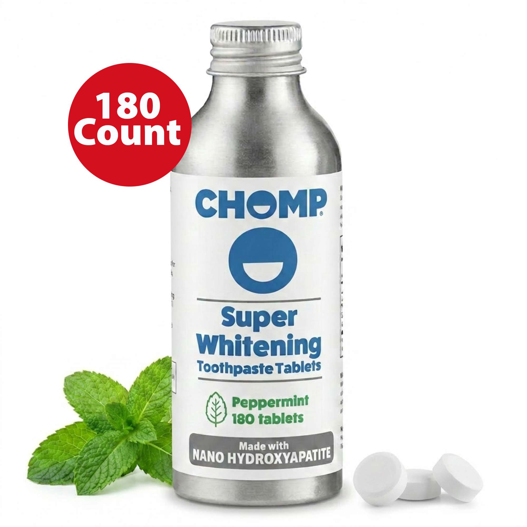 Super Whitening Peppermint NHAP Toothpaste Tablets