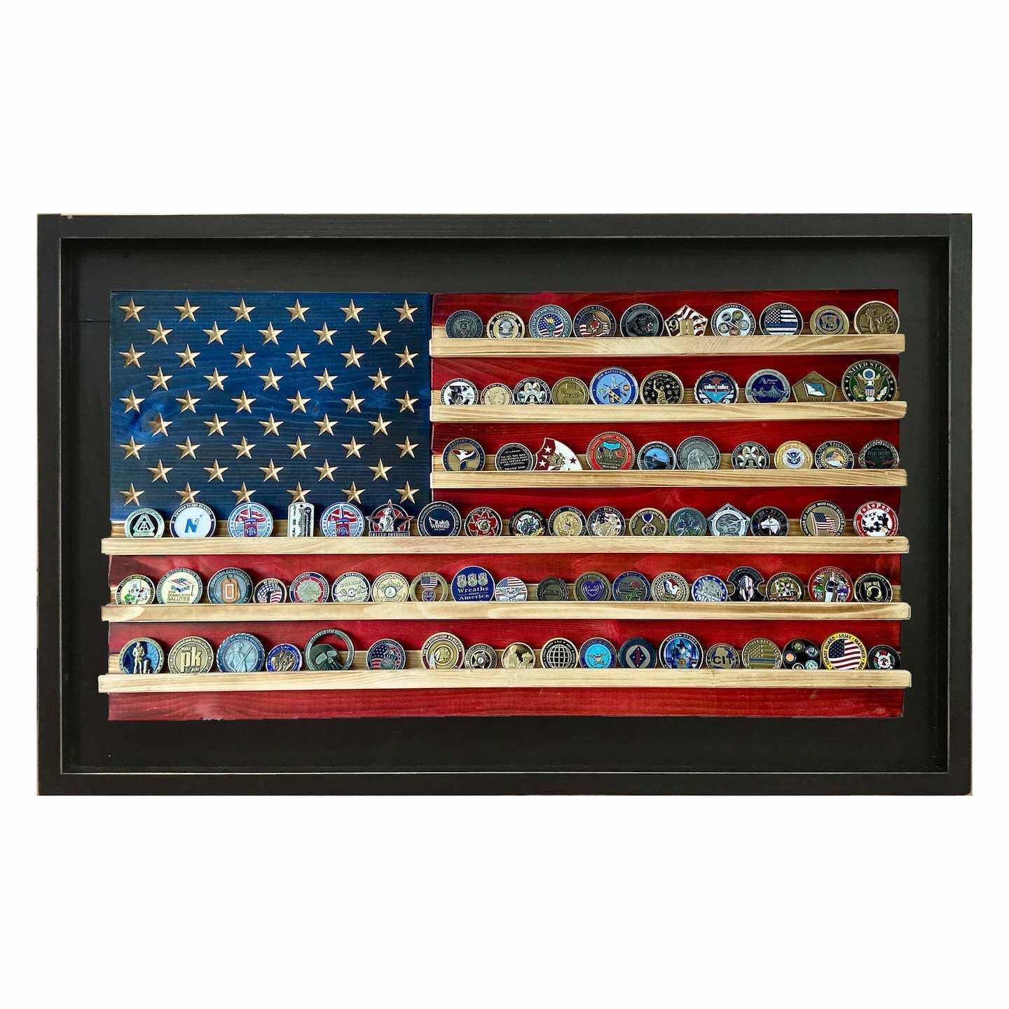 Challenge Coin Holder Flag