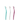 Three colorful toothbrushes stand upright, showcasing dental care essentials.
