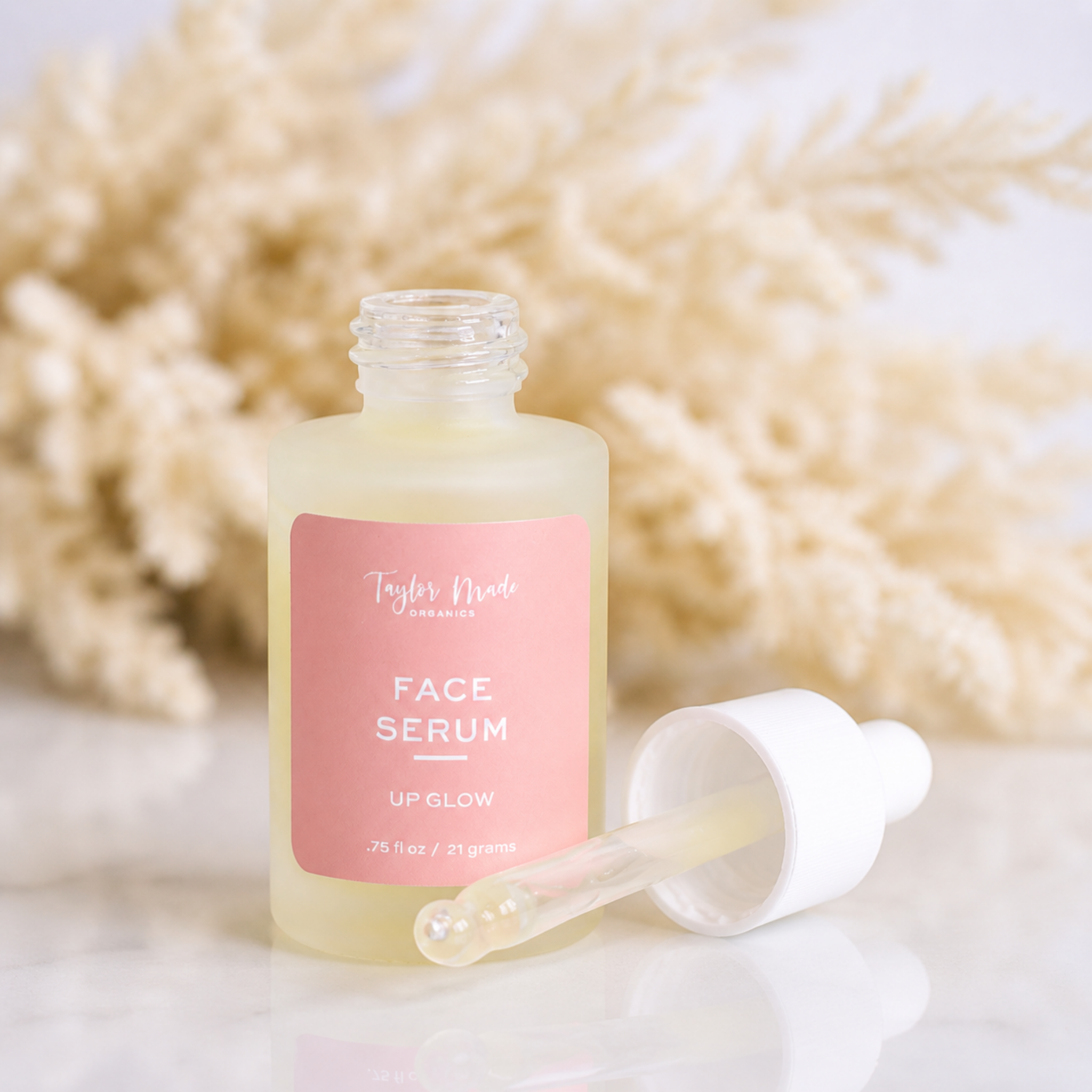 UpGlow Organic Face Serum with Collagen + Hyaluronic Acid