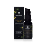 Annmarie Wild Fruit Serum bottle and box stand side-by-side, showcasing the brightening facial complex for all skin types.
