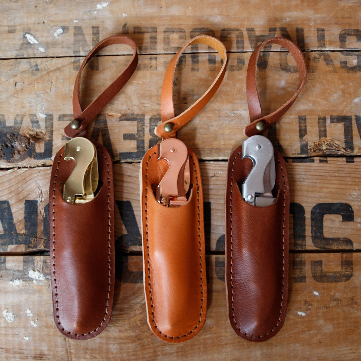 Wine Key with Leather Holster