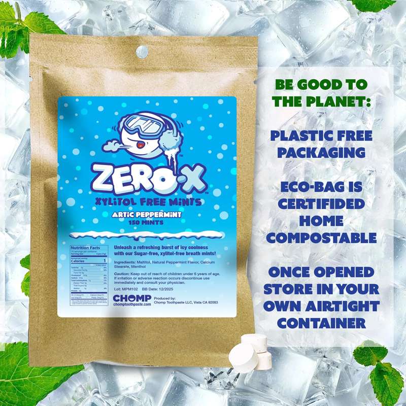Zero-X Xylitol-free Peppermint Breath Mints Refill