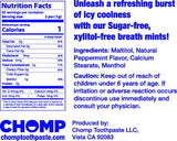 Chomp Zero-X Xylitol-free Breath Peppermint Mints Tin