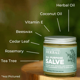 All Purpose Salve, Herbal Salve with Comfrey & Tea Tree Oil