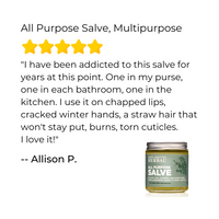 All Purpose Salve, Herbal Salve with Comfrey & Tea Tree Oil