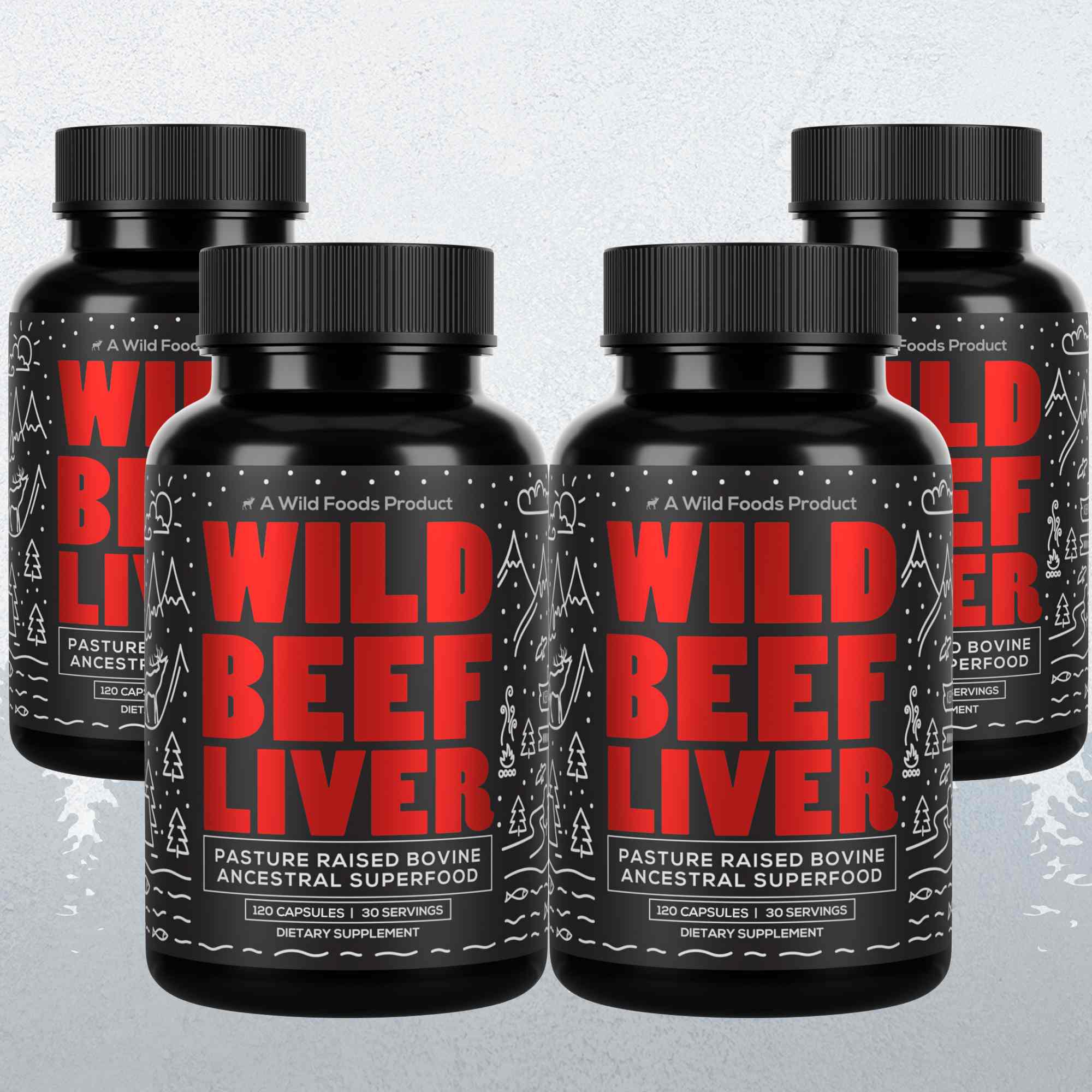 Grass-Fed Beef Liver Capsules – Vitality & Immune Boost