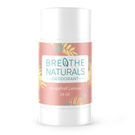 Breathe Naturals Grapefruit Lemon deodorant promises natural odor protection.
