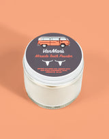 VanMan's Miracle Tooth Powder in a jar promises natural teeth cleaning with bentonite clay, baking soda, and grass-fed cattle bone derived hydroxyapatite.
