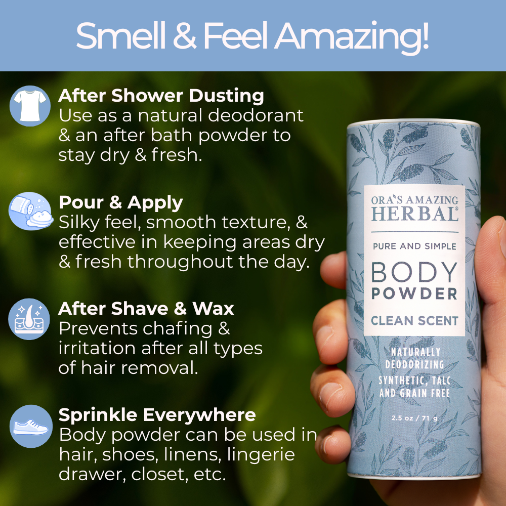 Talc Free Body Powder, Clean Scent